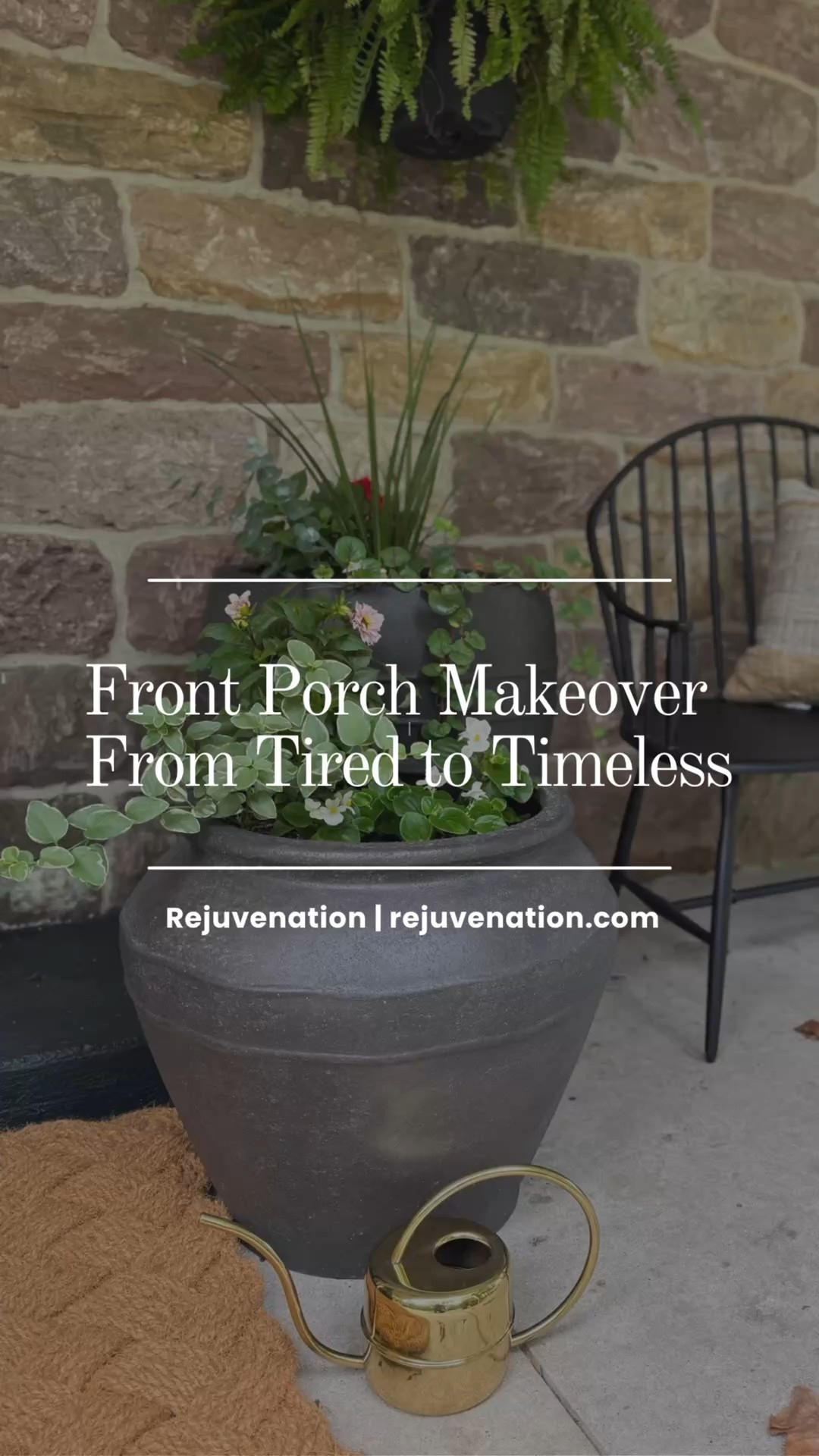 Our front porch got the glow-up it deserved ✨ We partnered with Rejuvenation to take this space from tired to timeless and every detail made a difference. From handcrafted planters and solid brass hangers to the metal settee and beautifully woven doormat, each piece adds charm and quality you can feel.

And just in time — Rejuvenation’s 4th of July Warehouse Sale is live! Enjoy up to 60% off + an extra 20% off clearance from 6/26–7/5

#LTKU #LTKHome #LTKSeasonal