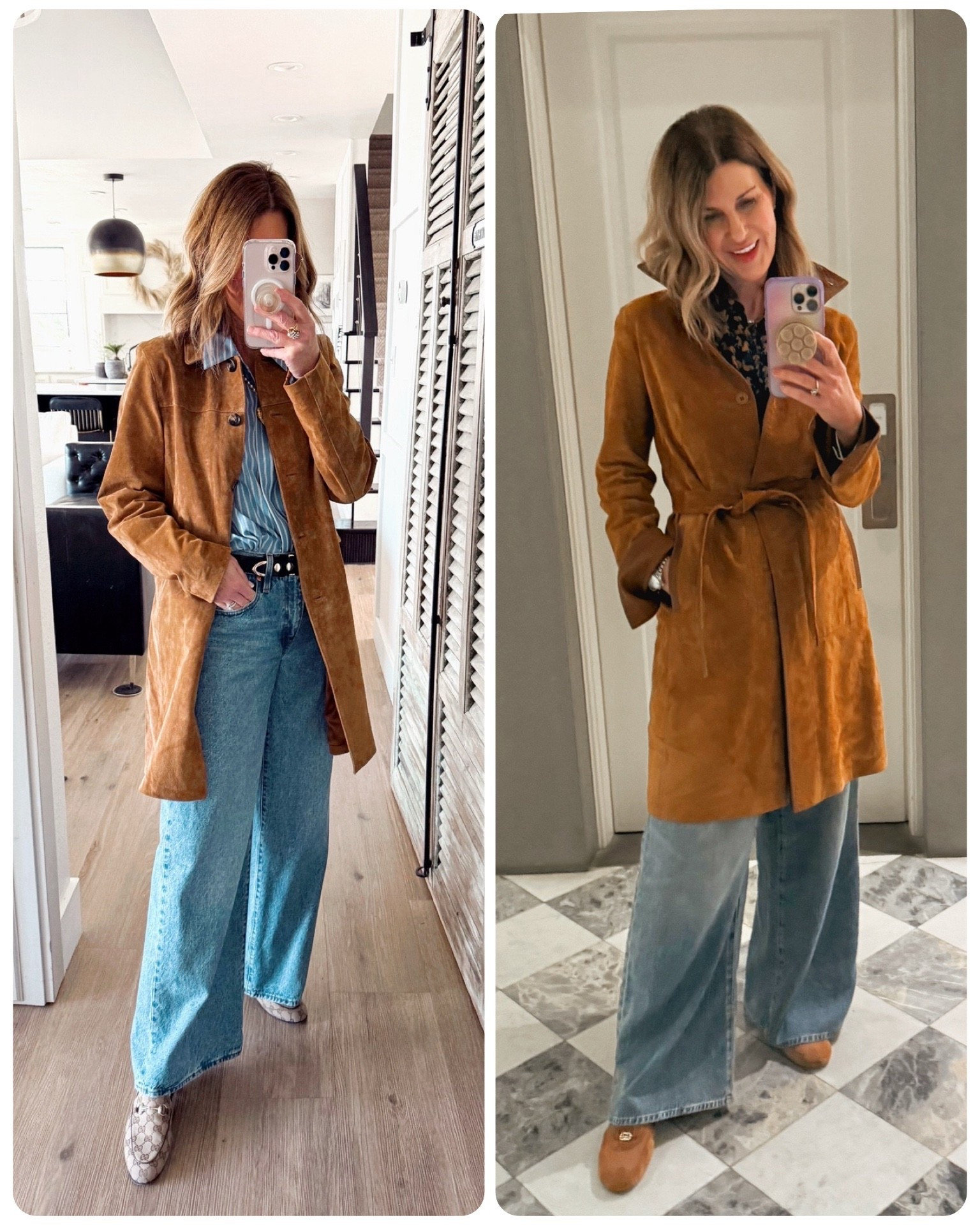 Faux suede jacket 
Questions about 2nd jacket: I purchased in Florence at David 2 Leather Factory 

#LTKOver40 #LTKStyleTip