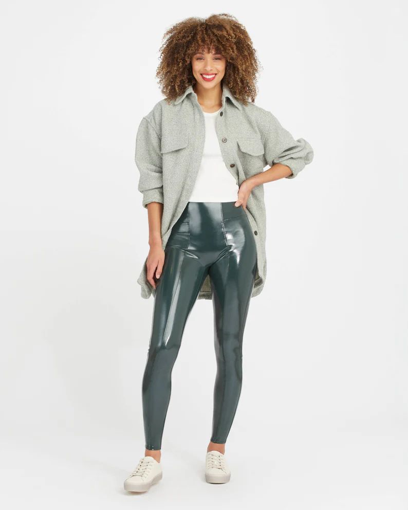 Faux Patent Leather Leggings | Spanx