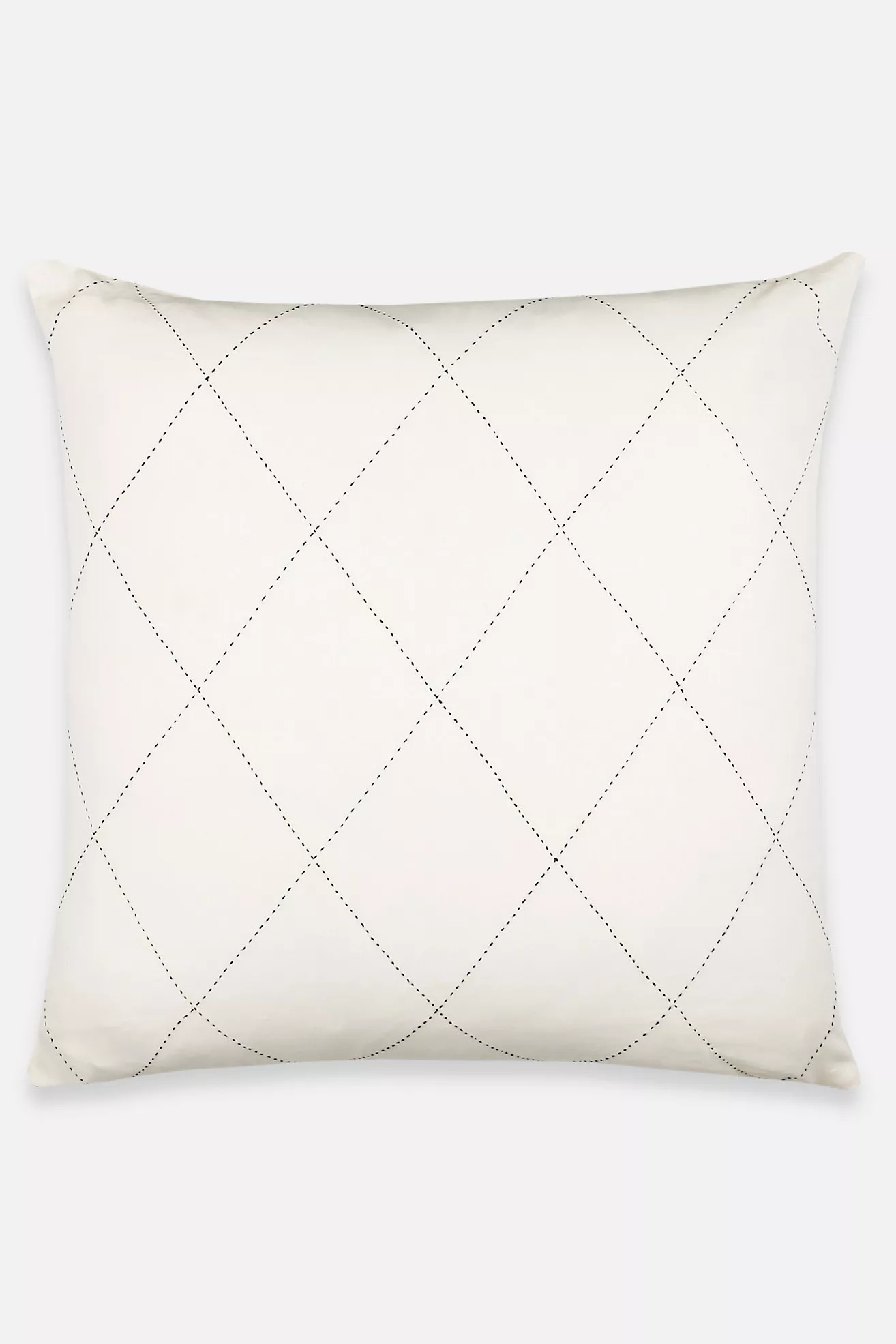 Anchal Diamond-Stitch Euro Sham | Anthropologie (US)