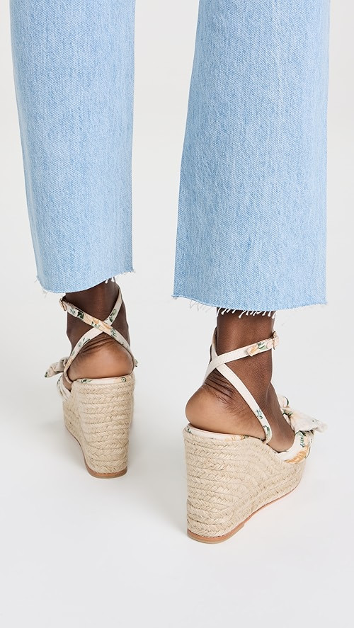 Loeffler Randall Peri Pleated Knot Wedge Espadrilles | SHOPBOP | Shopbop