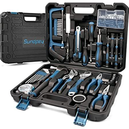 Tool Kit, Household Hand Tool Set, WESCO 144 Pieces Home/Car Tool Kit with Portable Storage Case/Box | Amazon (US)