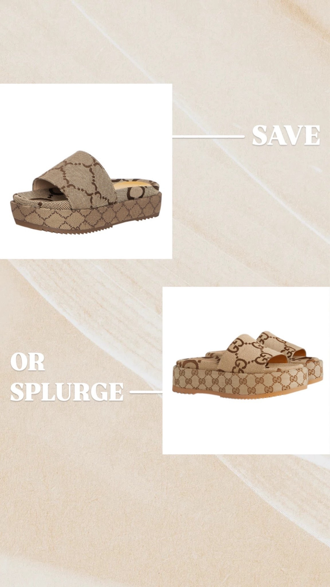 Save or splurge? Gucci or Amazon look alike for a fraction of the price 

#LTKFindsUnder50 #LTKShoeCrush #LTKStyleTip