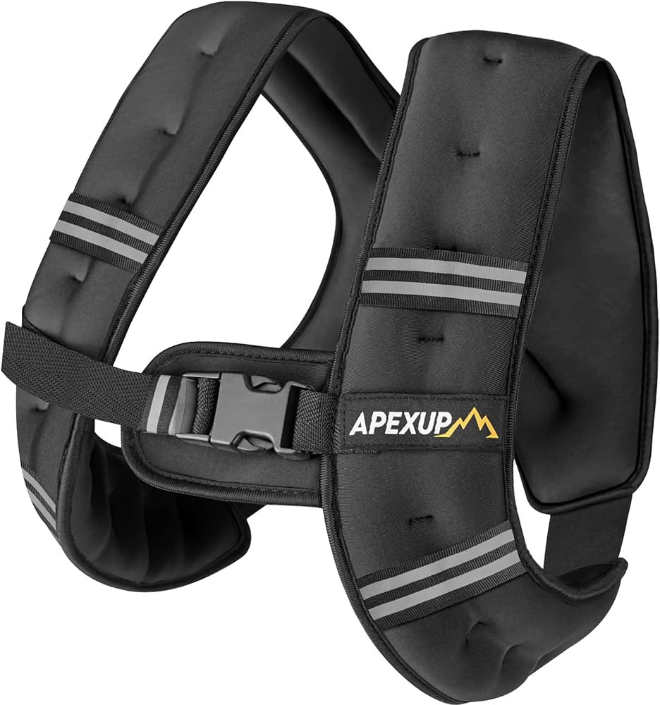 APEXUP Weighted Vest with 5lbs/10lbs/15lbs/20lbs/25lbs/30lbs Weights and Reflective Stripe, Weigh... | Amazon (US)