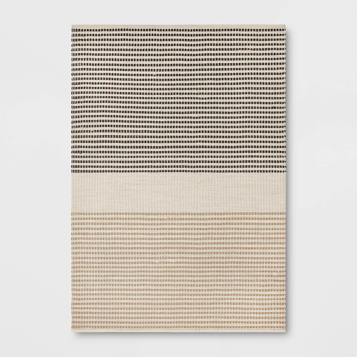 Color Block Braided Outdoor Area Rug Ivory - Threshold™ | Target