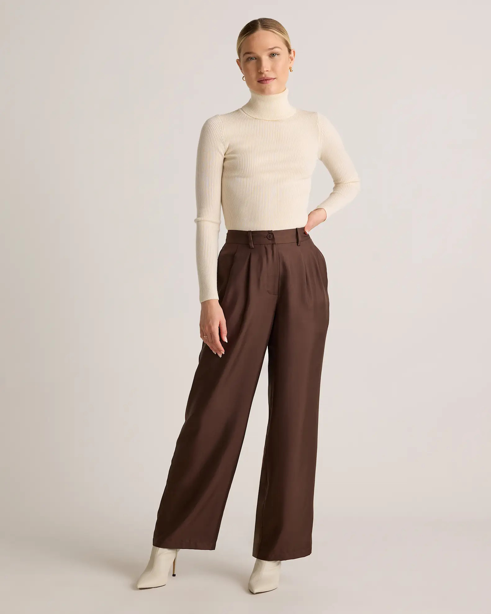 100% Silk Twill Trouser | Quince