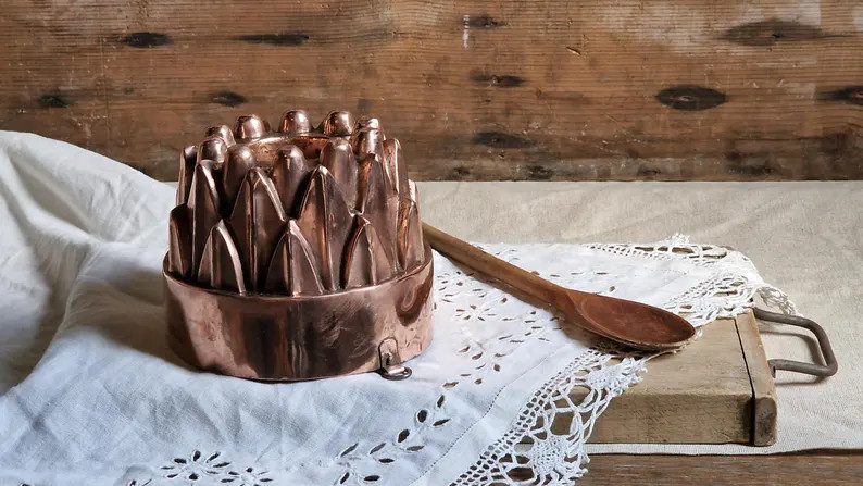 Antique French Copper Cake Mold. Brioche Mold. Copper Bundt Pan. French Bakery Mold. French Vinta... | Etsy (US)