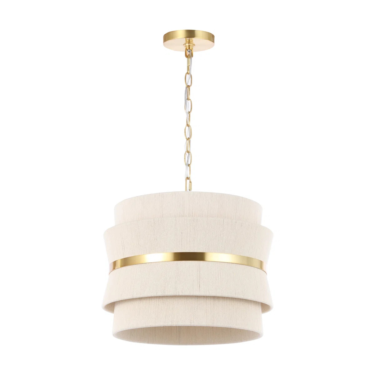 Abbington 3 - Light Brass Geometric Pendant | Wayfair North America