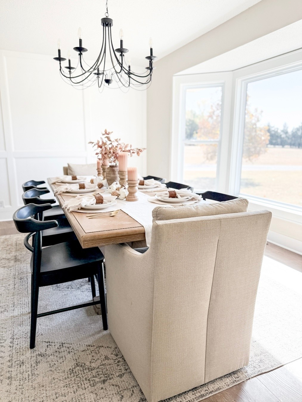 Both dining chairs in stock! Comfortable and great quality 

Dining room, dining chair, black dining chair, upholstered dining chair, area rug, neutral rug 

*table is discontinued*

#LTKSaleAlert #LTKSeasonal #LTKHome