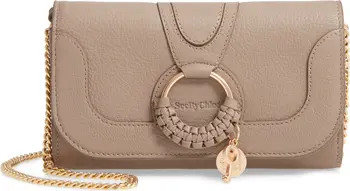 Hana Large Leather Wallet on a Chain | Nordstrom