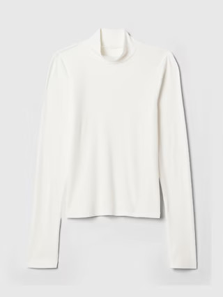 Modern Rib Cropped Mockneck Shirt | Gap (US)