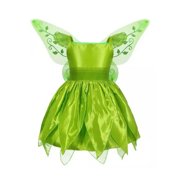 Princess Tinker Bell Costume for Toddler Girls Halloween Birthday Party Elf Fairy Cosplay Dress U... | Walmart (US)