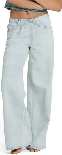 Jade Saltwashed Tie Waist Jeans | Nordstrom