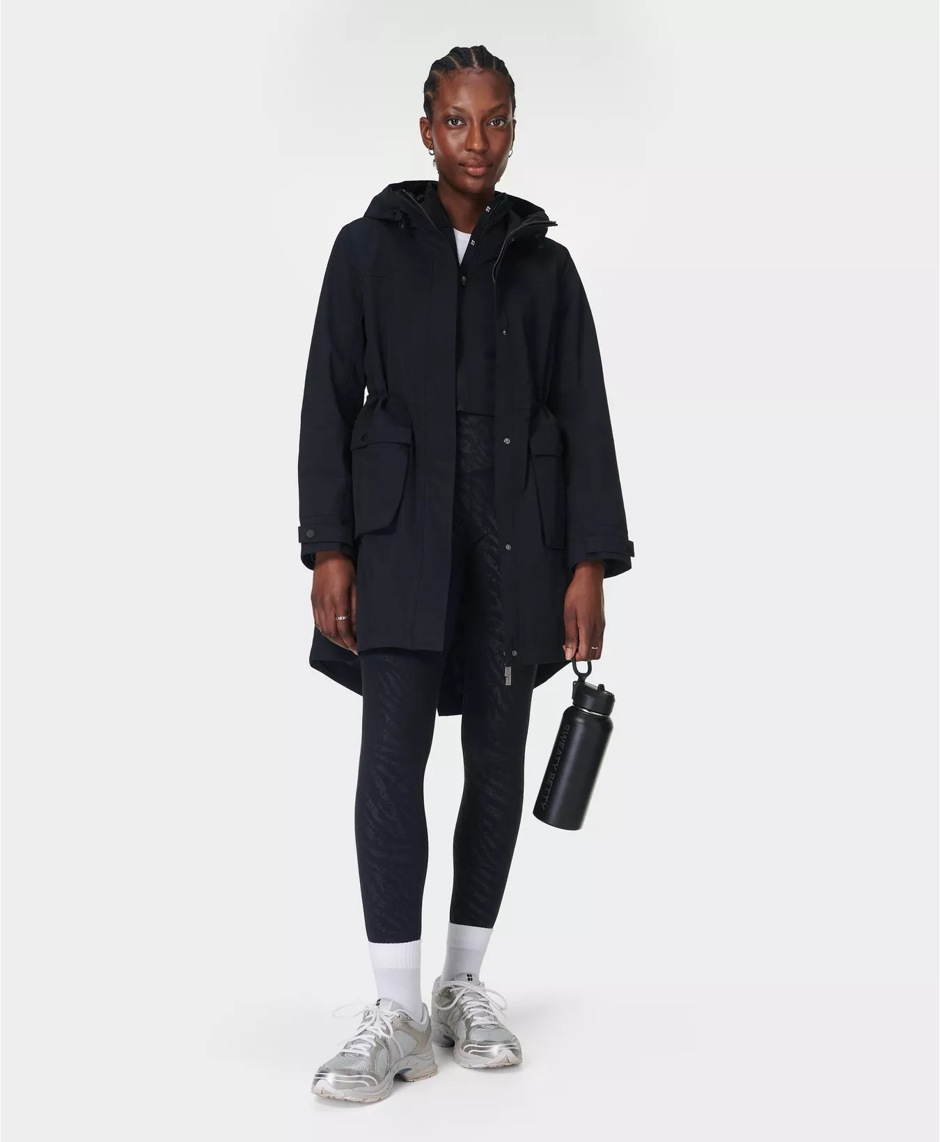 Stride Waterproof Parka - Black | Women's Jackets + Coats | Sweaty Betty | Sweaty Betty UK