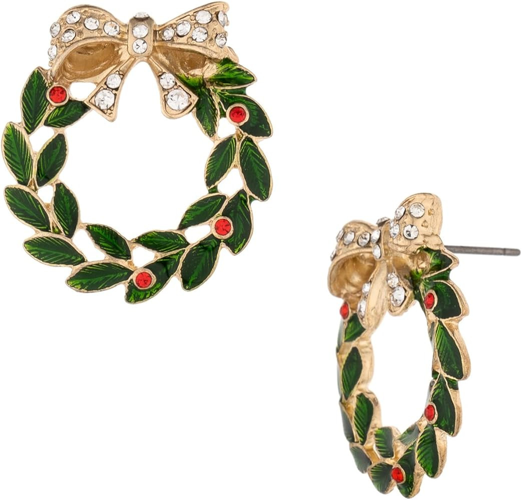 Christmas Dangle Earrings for Women|Xmas Tree Cup Bear Gingerbread Man Santa Claus Wreath Earring... | Amazon (US)