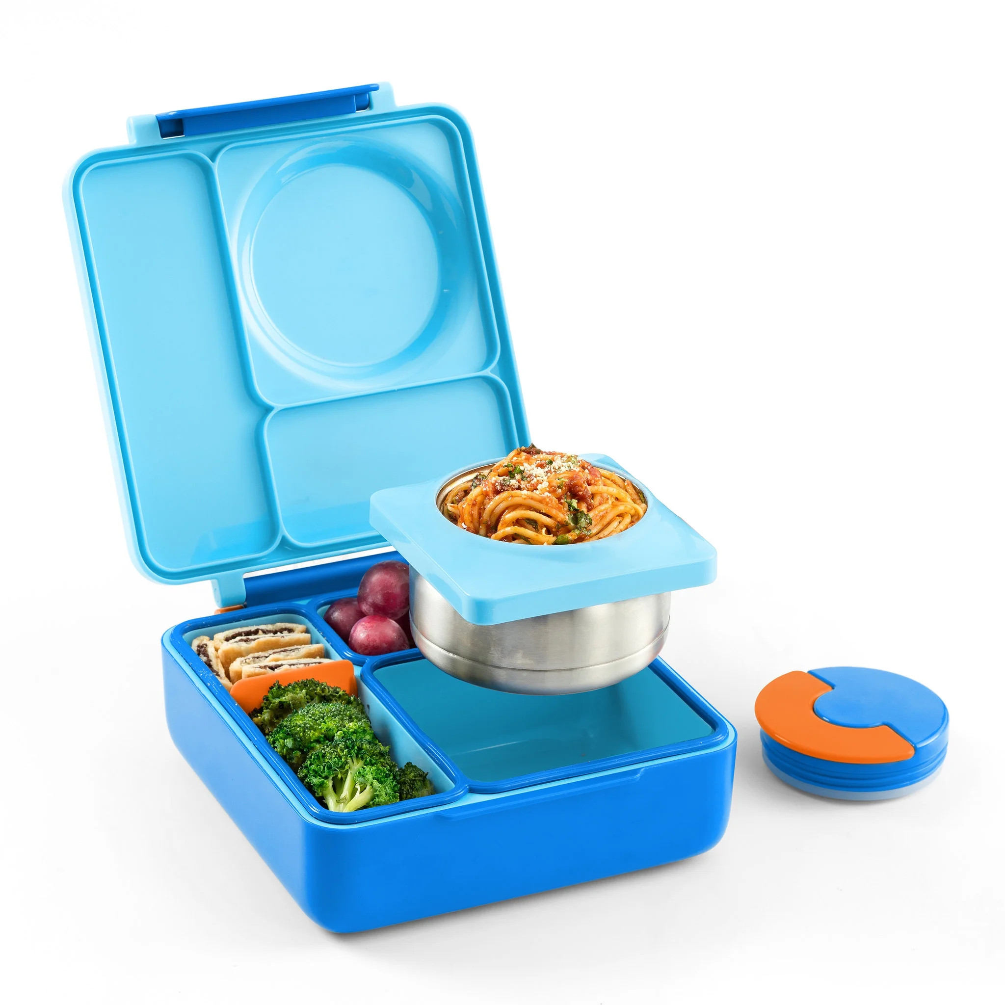 OmieBox Bento Box for Kids - Insulated Bento Lunch Box with Leak Proof Thermos Food Jar - Blue Sk... | Walmart (US)