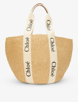 Woody medium paper basket bag | Selfridges