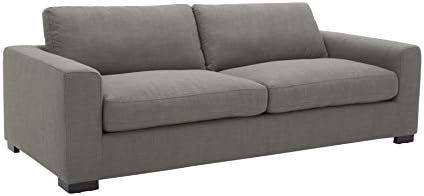 Amazon Brand - Stone & Beam Westview Extra-Deep Down-Filled Sofa Couch, 89"W, Smoke | Amazon (US)