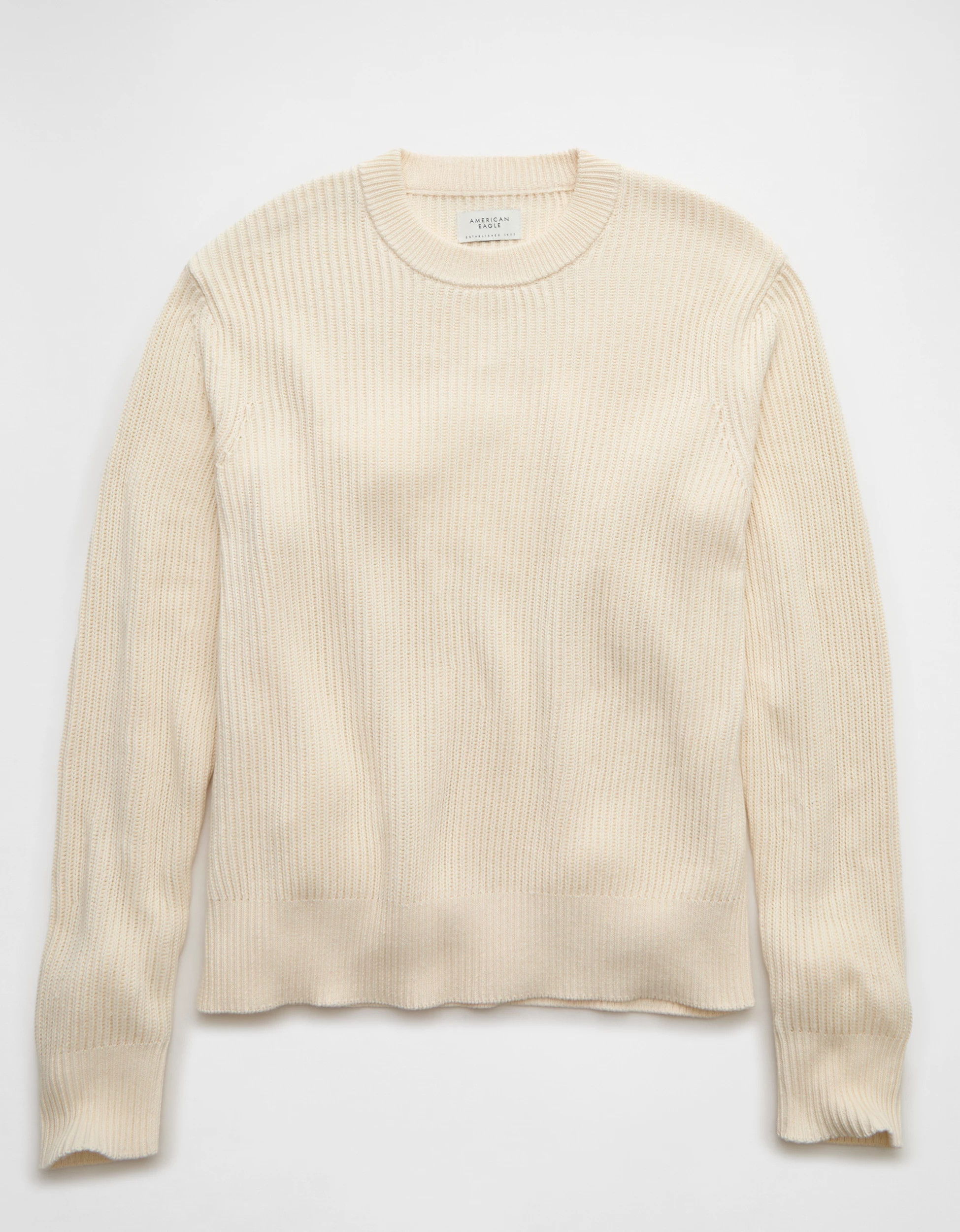 AE Fisherman Crew Neck Sweater | American Eagle Outfitters (US & CA)
