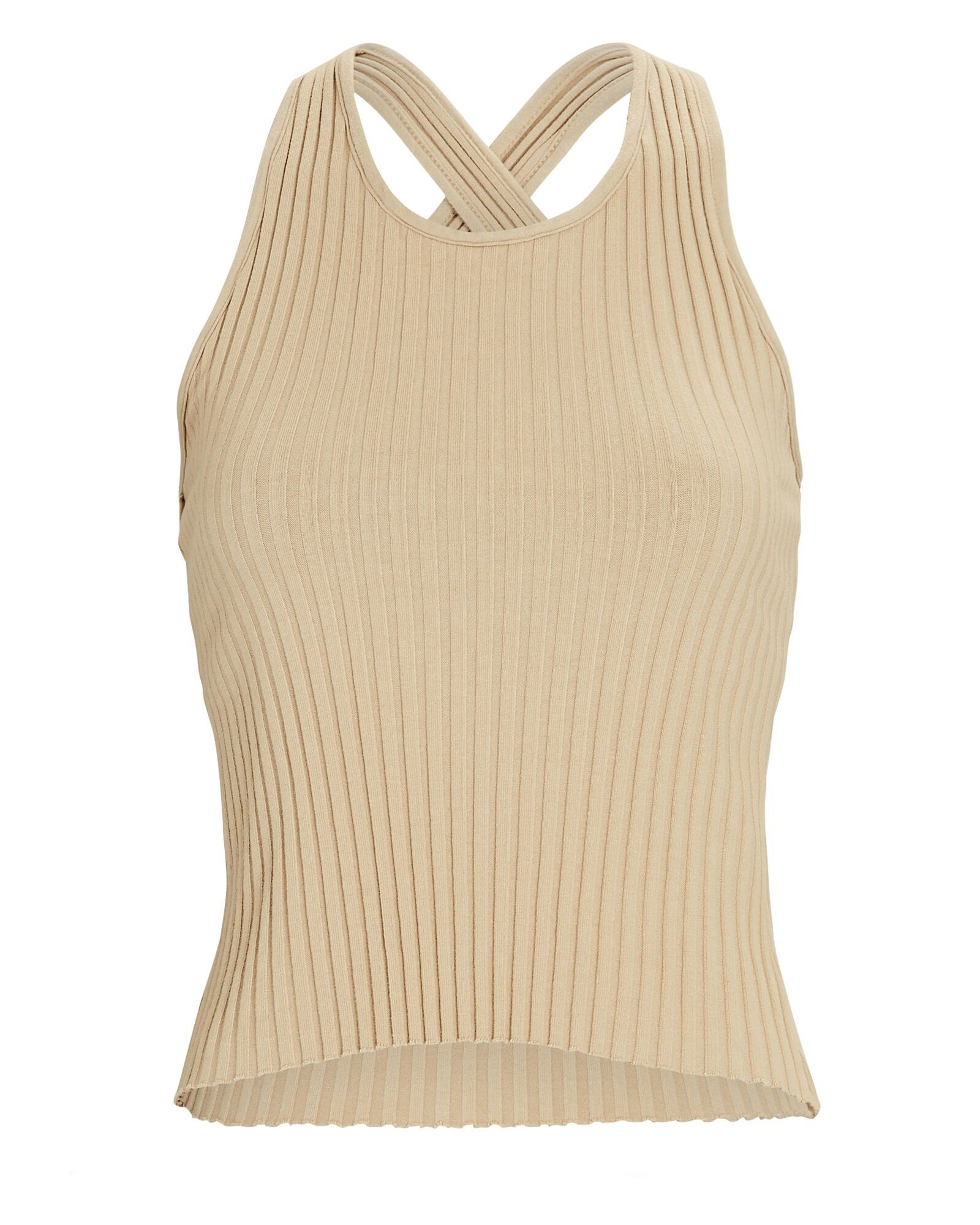 Cross Back Rib Knit Tank Top | INTERMIX