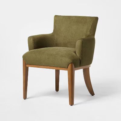 Upholstered Accent Chair Green - Threshold™ designed with Studio McGee | Target