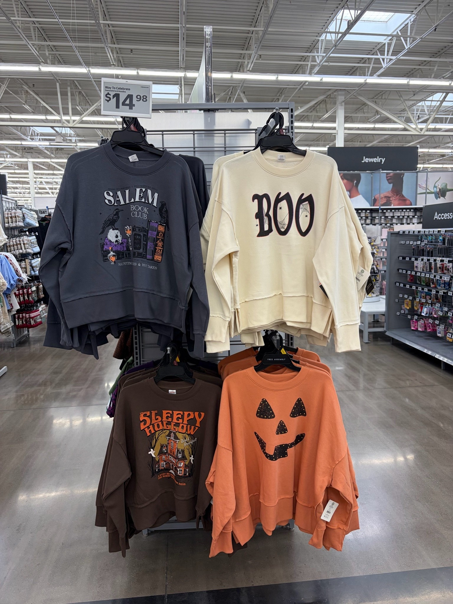Grab your Halloween sweatshirts just in time for all the spooky events coming up this October . Pumpkin face, Salem Book Club and a Boo crewneck.

#LTKootd #LTKSeasonal #LTKmomlife