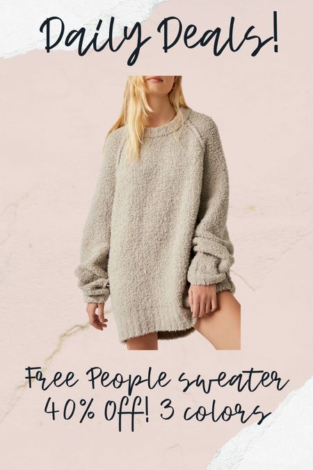 Free people sweater on sale! 

#LTKsalealert #LTKfindsunder100 #LTKGiftGuide