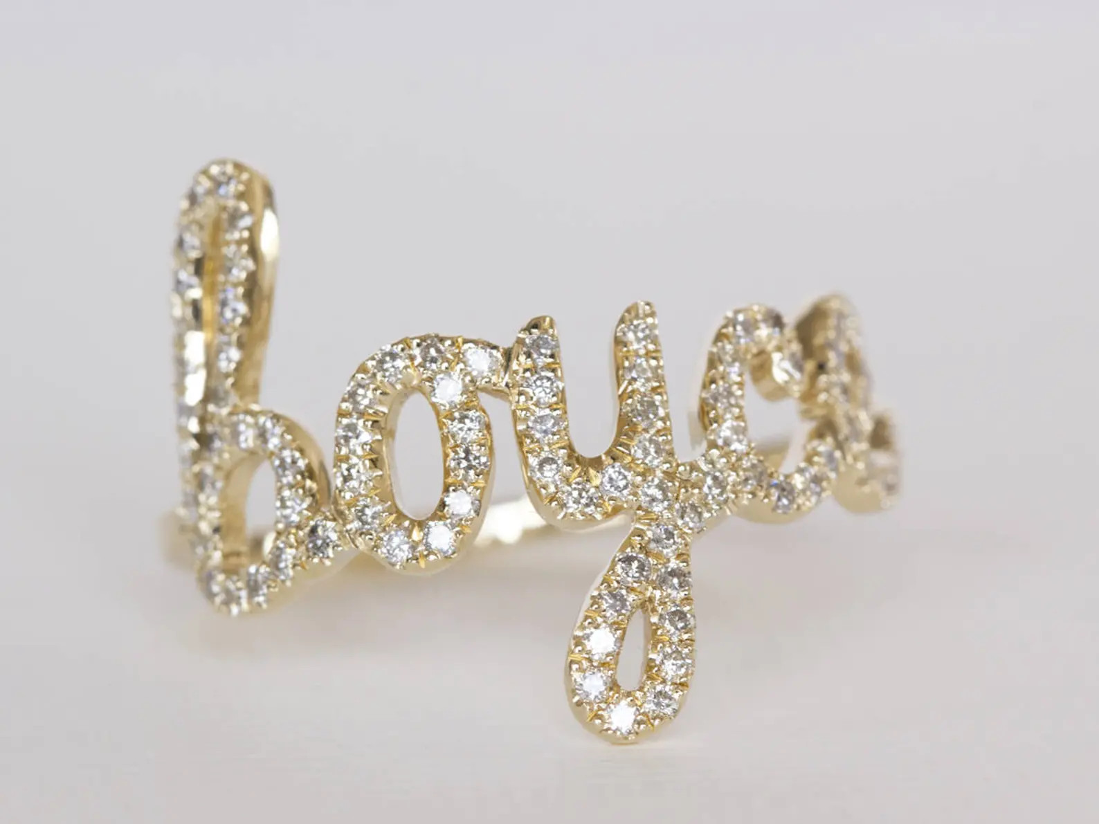 Custom Name Ring, Name Jewelry for Mom, Personalized Diamond Ring, Personalized Ring, Script Ring... | Etsy (US)