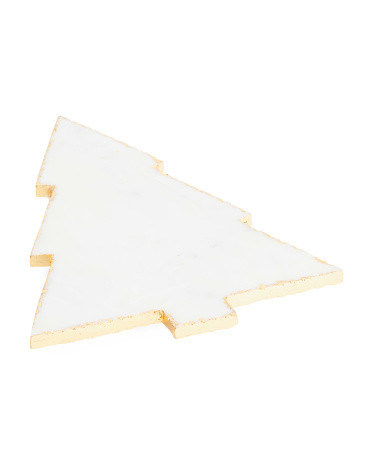 16x12 Marble Foil Rim Tree Serving Board | TJ Maxx