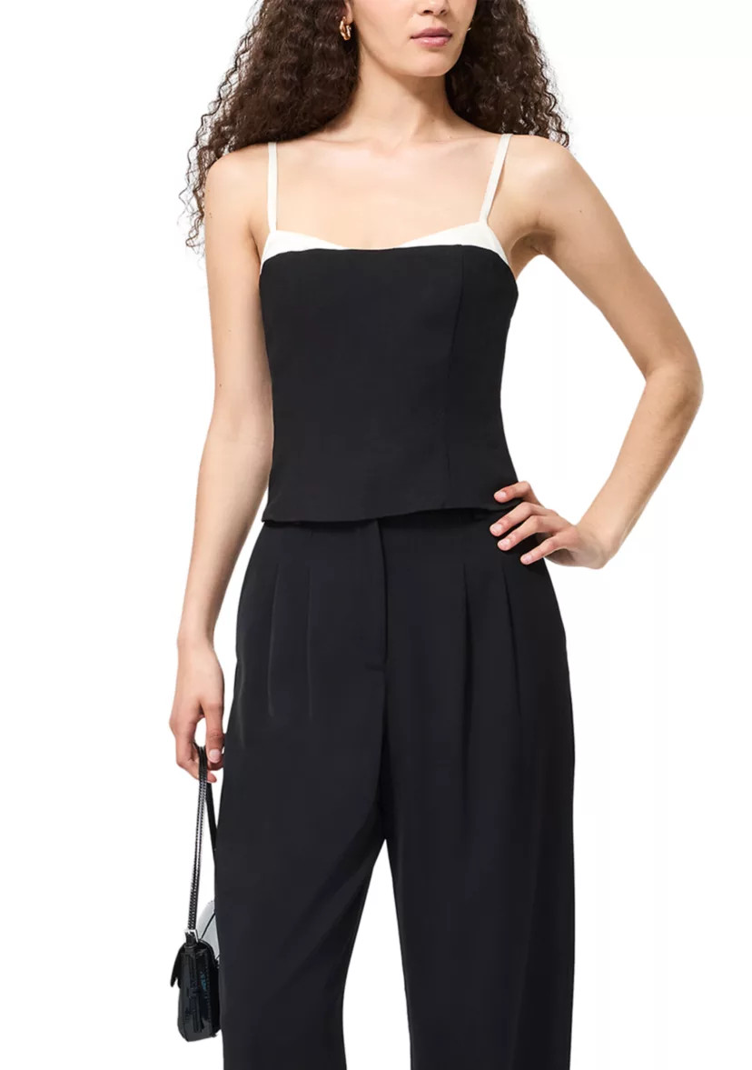 Azra Twill Corset Strappy Top | Belk