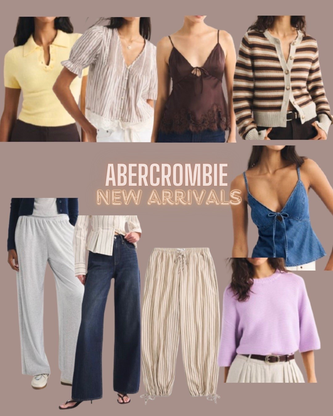 Abercrombie 
Cardigan
Sweater
Balloon pants