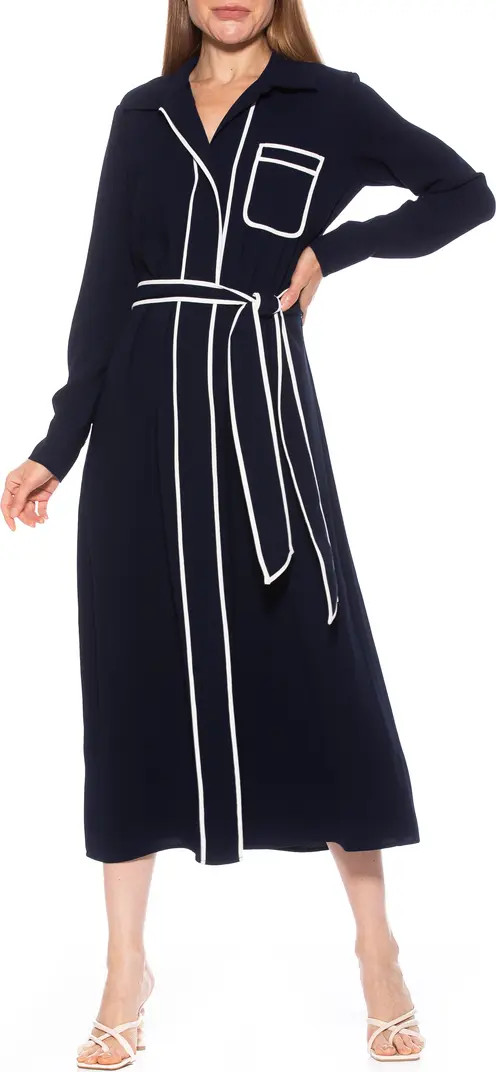 Halima Long Sleeve Maxi Shirtdress | Nordstrom Rack