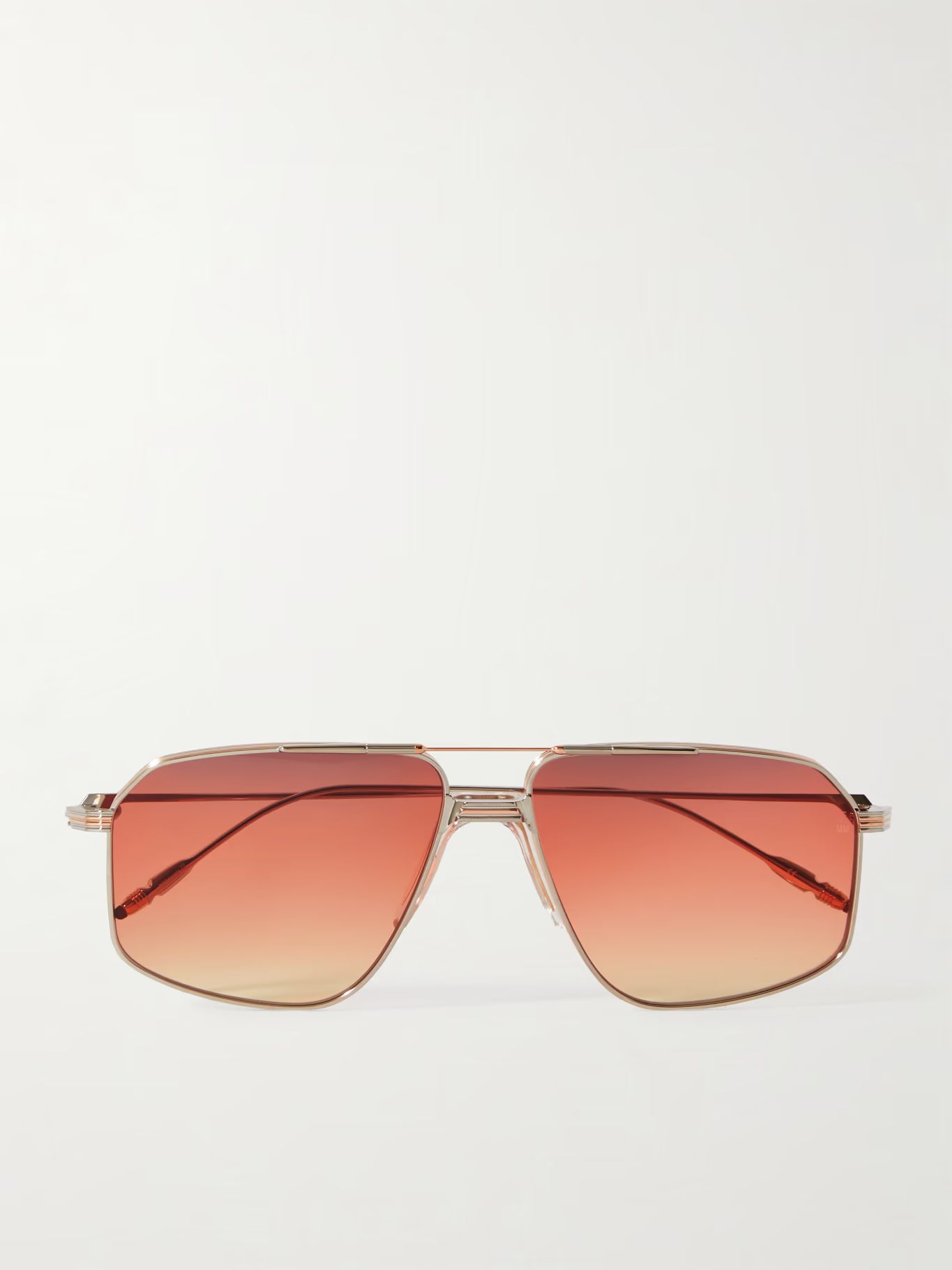 Jagger Aviator-Style Silver and Rose Gold-Tone Sunglasses | Mr Porter (US & CA)