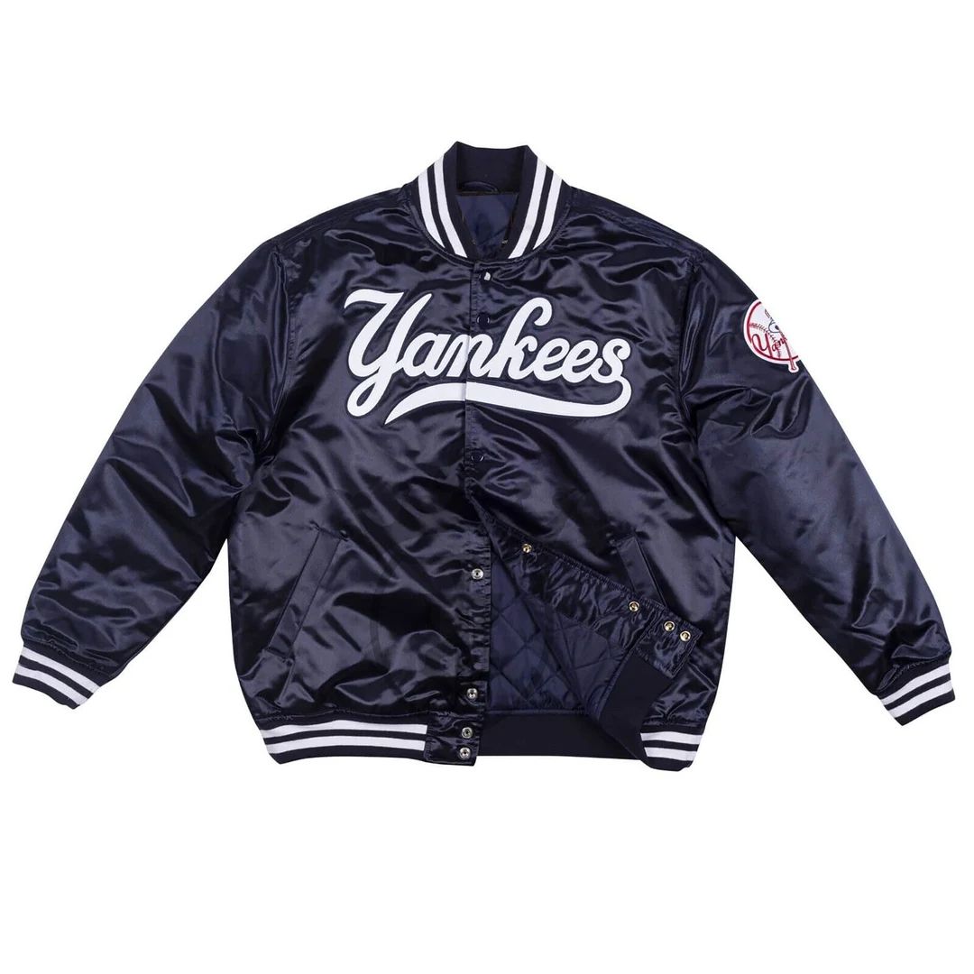 Fully Custom Made New York Yankees 90s Satin Jacket Full - Etsy | Etsy (US)