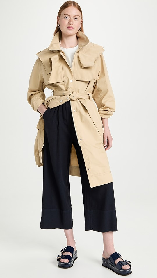 3.1 Phillip Lim Heavy Cotton Hooded Trench | SHOPBOP | Shopbop