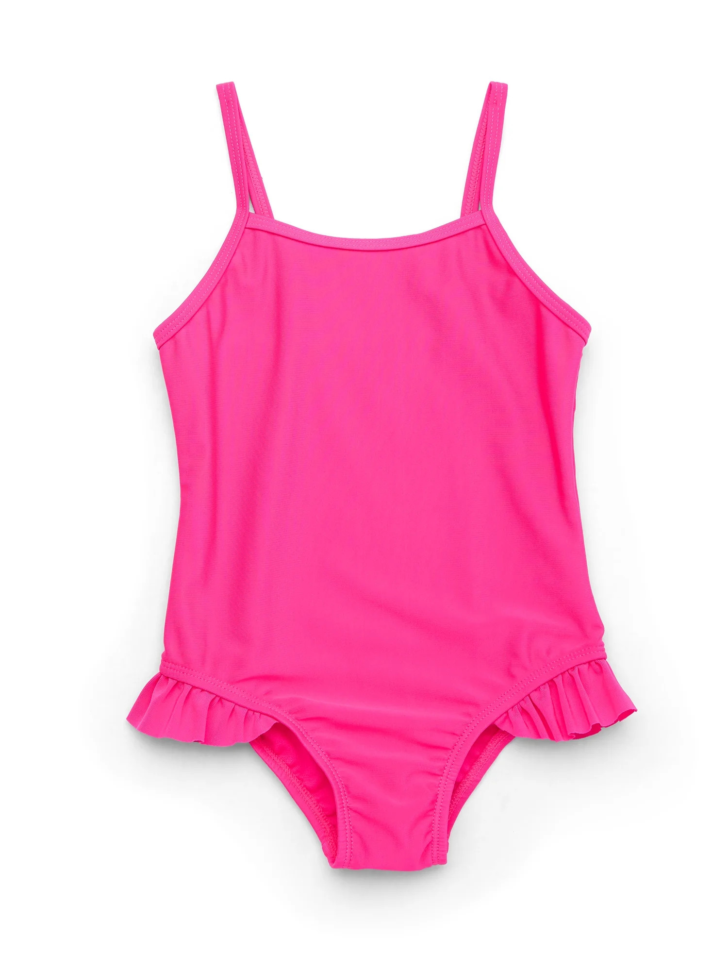 Wonder Nation Toddler Girl One- Piece Ruffle Swimsuit, Sizes 12M-5T | Walmart (US)