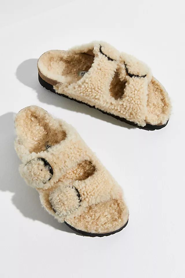 Arizona Teddy Shearling Birkenstocks | Free People (Global - UK&FR Excluded)