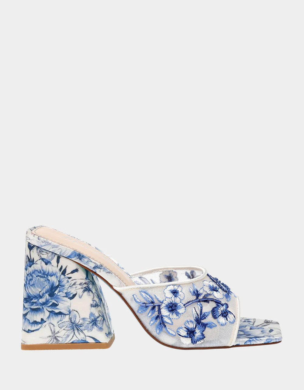 ROO BLUE FLORAL Slip-On Heel | Women's Heels | Betsey Johnson