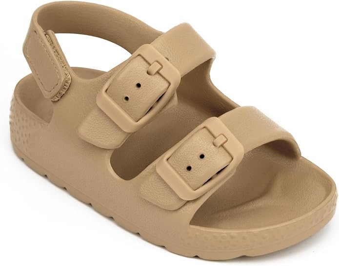 ChayChax Toddler Boys Girls Double Buckle Sandals Children's Adjustable Back Strap Water Sandal | Amazon (US)