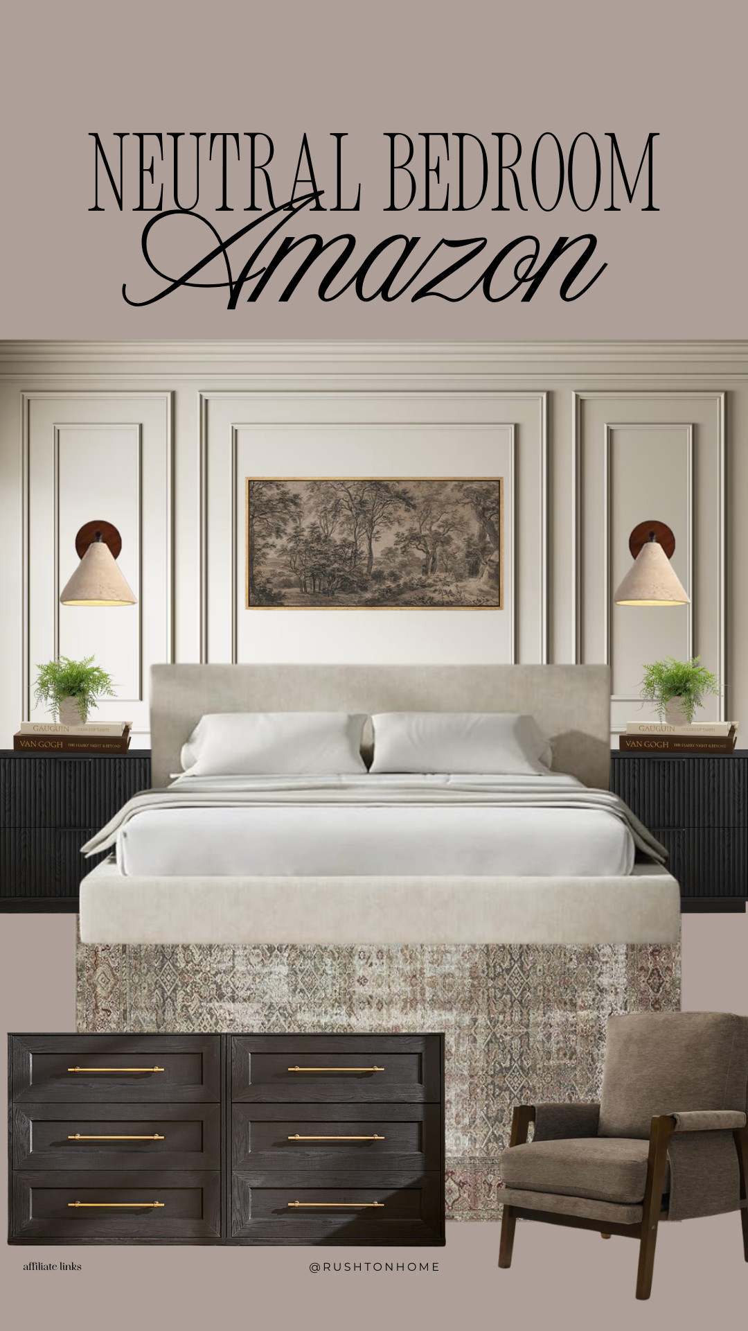 Neutral bedroom amazon, cozy neutral bedroom decor, bedroom styling ideas amazon, upholstered bed neutral, warm neutral bedroom design, modern traditional bedroom, bedside styling neutral, wall molding bedroom design, vintage artwork bedroom, earthy bedroom decor, calming bedroom aesthetic, layered bedding neutral, moody neutral bedroom, affordable bedroom decor amazon, organic modern bedroom, hotel inspired bedroom, home styling inspiration, timeless bedroom design, neutral aesthetic bedroom 

 #LTKHome