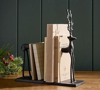 Reindeer Bookends - Set of 2 | Pottery Barn (US)