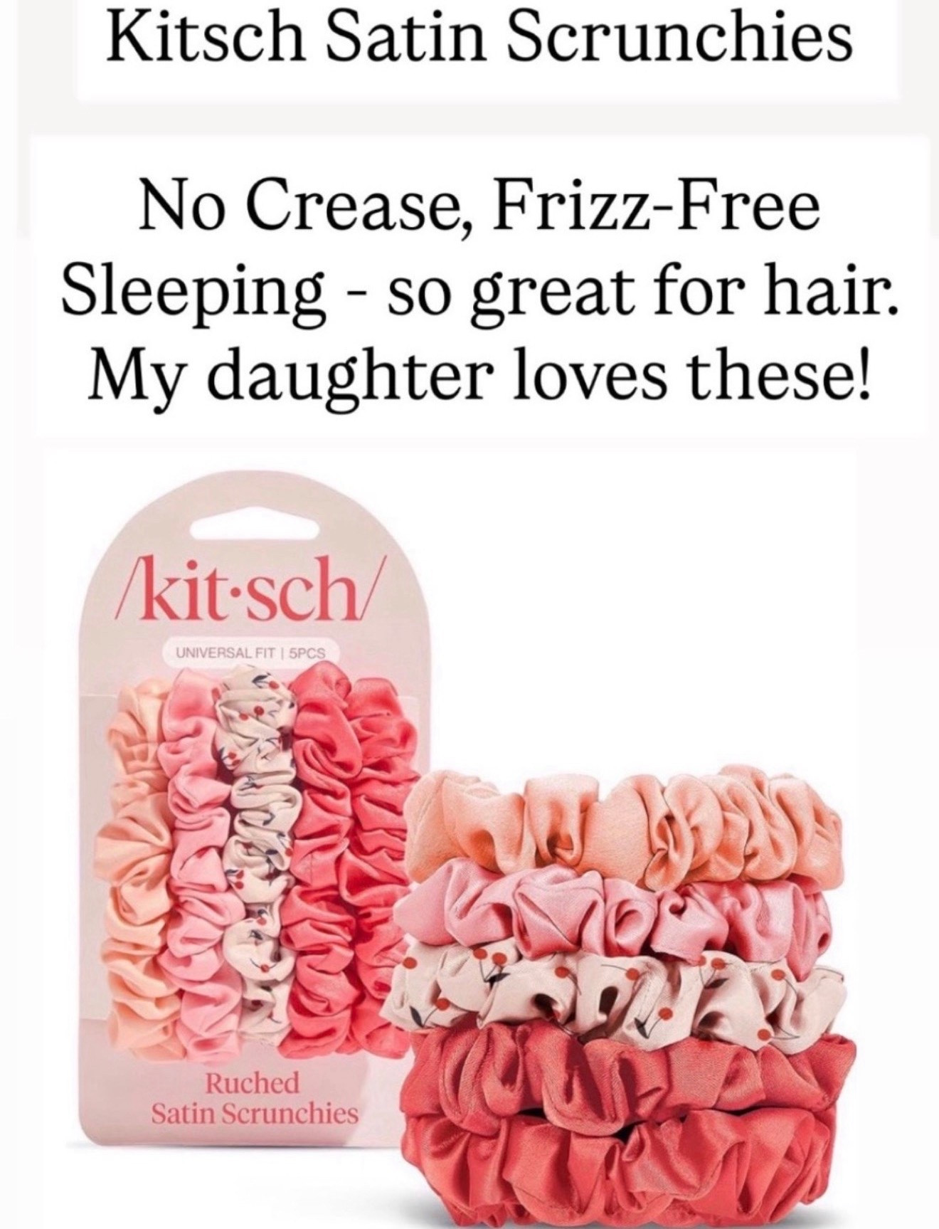 Kitsch scrunchies are the best

#LTKBeauty