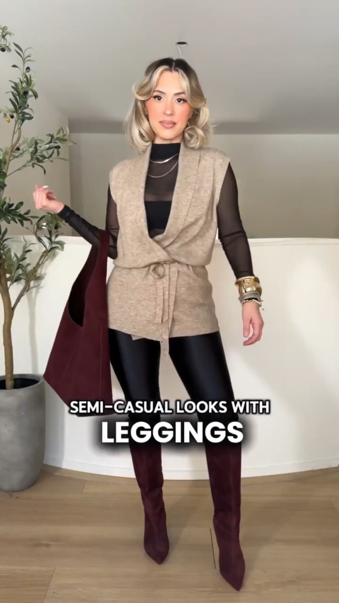 Semi-casual looks with LEGGINGS!!!🤩

✔️ size SMALL in leggings: they are the comfiest and stretchiest leggings that are not see-through and they have a very subtle sheen to them. They're not shiny. They don't have glitter, the subtle sheen makes him look very elevated!!! 

✔️ exact leggings are from Sghenr Womens Shiny High Waisted Neon Smooth Pants! 

I linked the exact same leggings from two different brands. I own them both and both leggings are identical, but I wanted to link both brands just in case one sells out.

All tops in a size SMALL + jackets!!! 

#LTKootd #LTKPetite #LTKgrwm