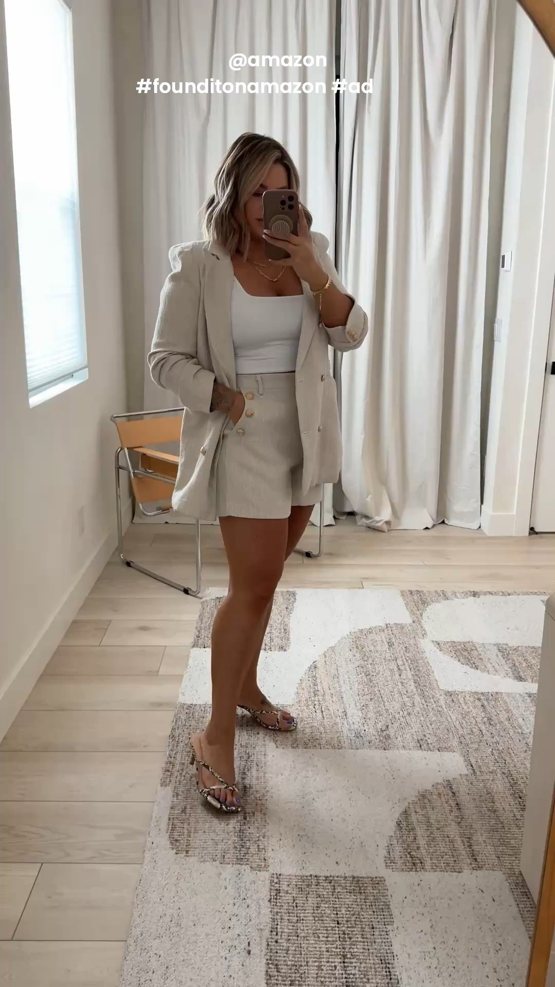 @amazon Big Spring Sale Item #founditonamazon #ad 
Graduation guest outfit idea 
Size xl in the set 
L in the tank 
