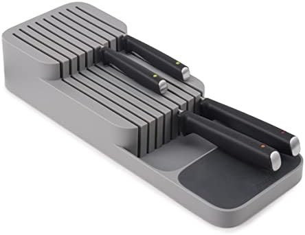Joseph Joseph 85120 DrawerStore Kitchen Drawer Organizer Tray for Knives Knife Block, Gray | Amazon (US)