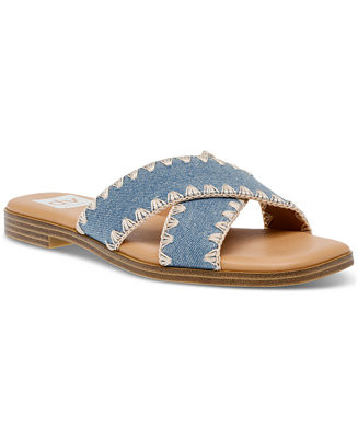 Women's Miguel Crisscross Flat Slide Sandals | Macy's