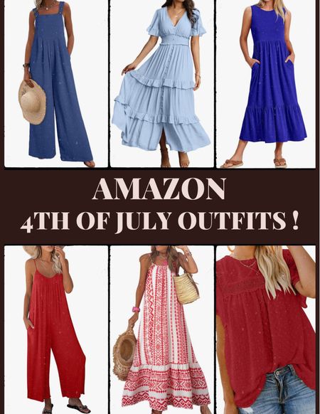 Amazon 4th of July outfits / casual dresses / vacation dress / summer dress / jumpsuit / crochet blouse 

#LTKOver40 #LTKFindsUnder50 #LTKTravel