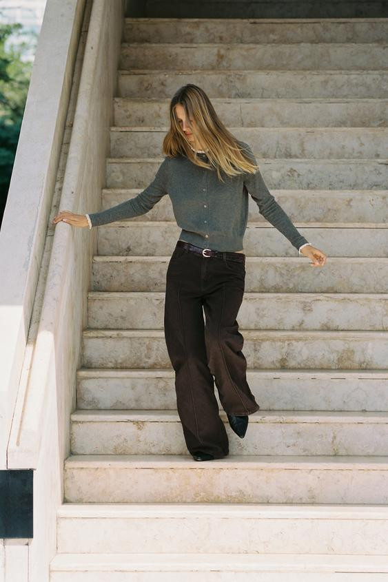 COMBINATION LACE CARDIGAN | Zara US