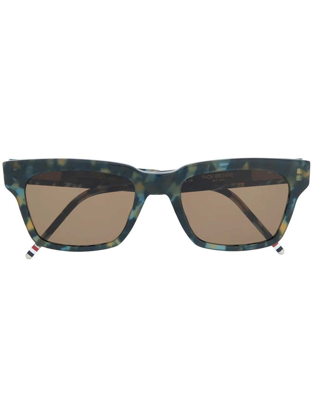 Thom Browne Eyewear tortoise sunglasses - Blue | Farfetch Global