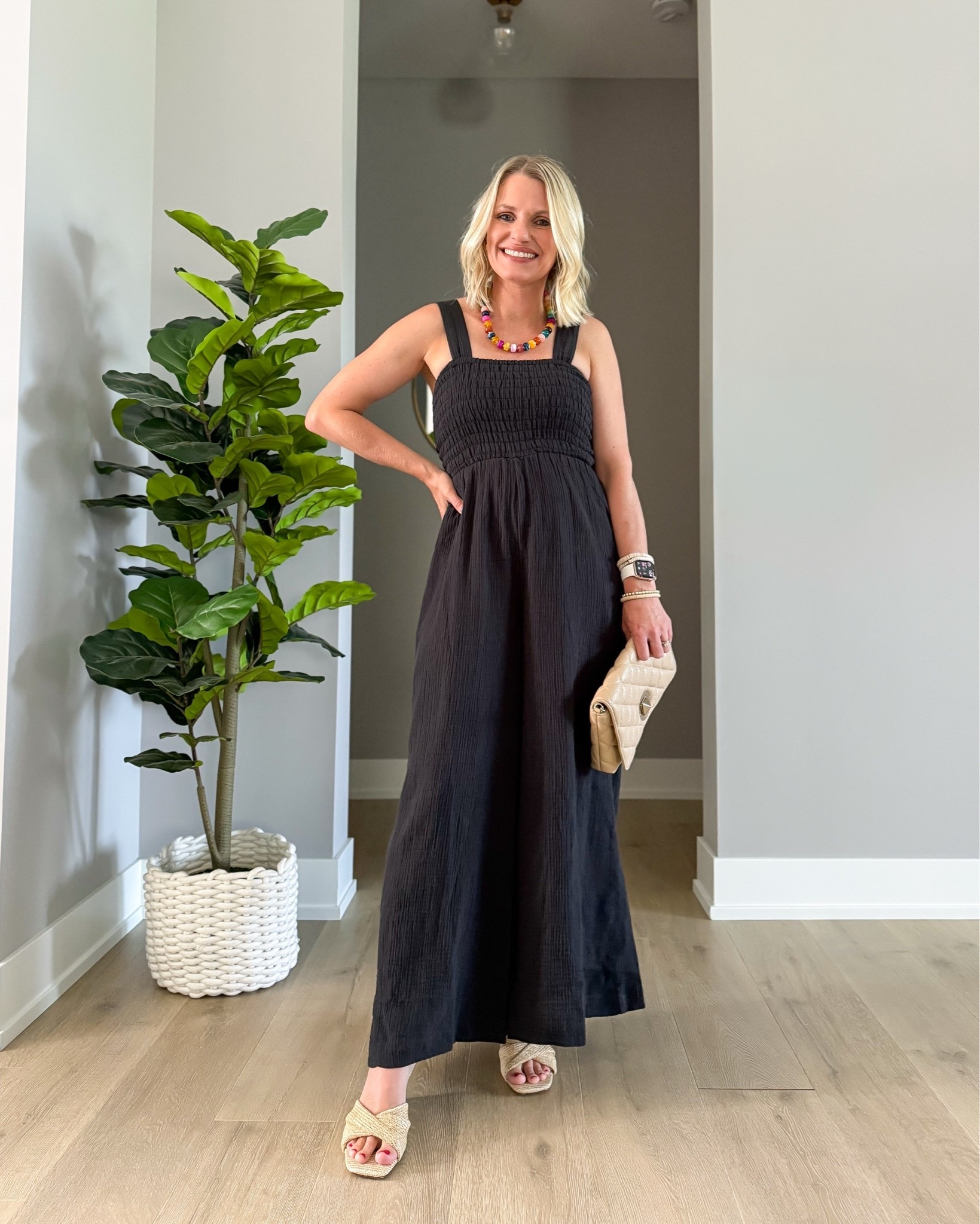 This jumpsuit from @quincemakes for the perfect date night outfit! I’m wearing an XSMALL!

#LTKootd #LTKPetite #LTKOver40